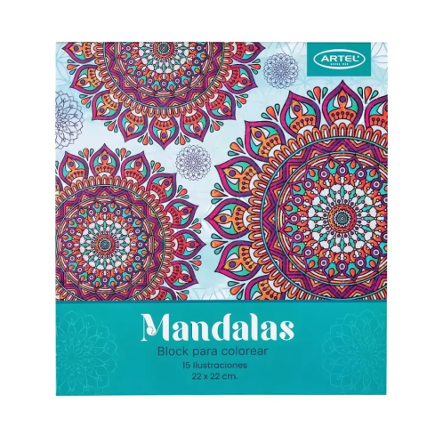 Block para colorear Mandalas Artel