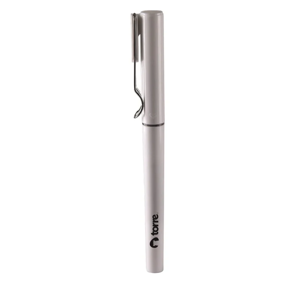 Bolígrafo Tinta Azul Roller Clip Metal 0.5 Torre