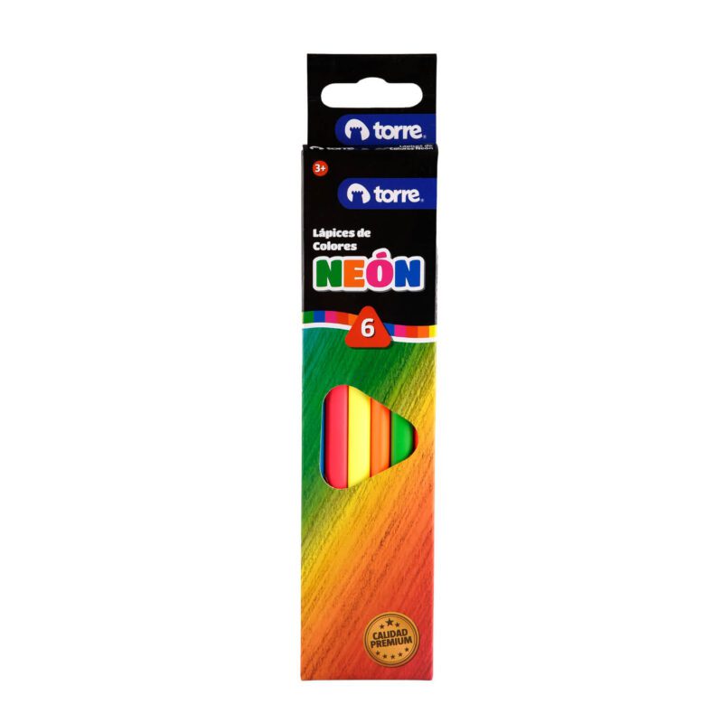 Lápices de colores 6 Neón torre