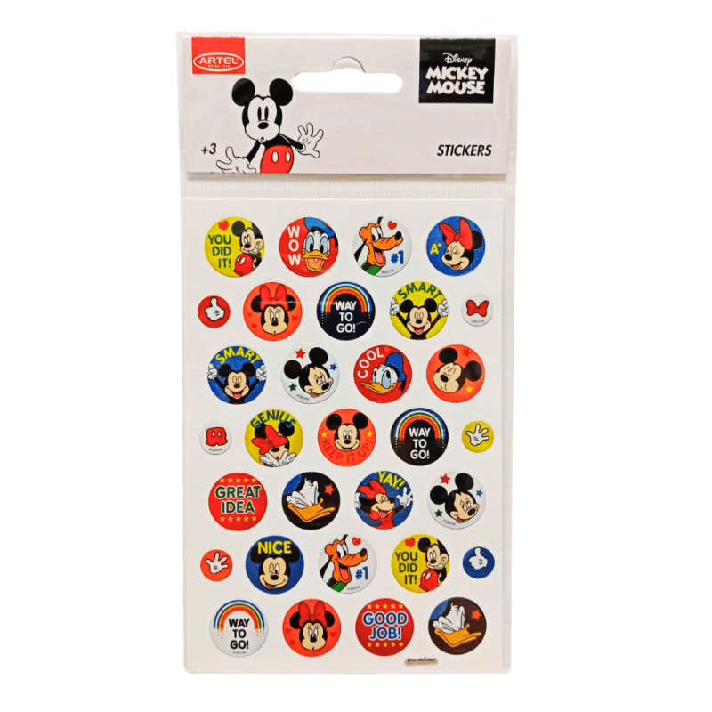Stickers Holográficos Mickey & Amigos Artel