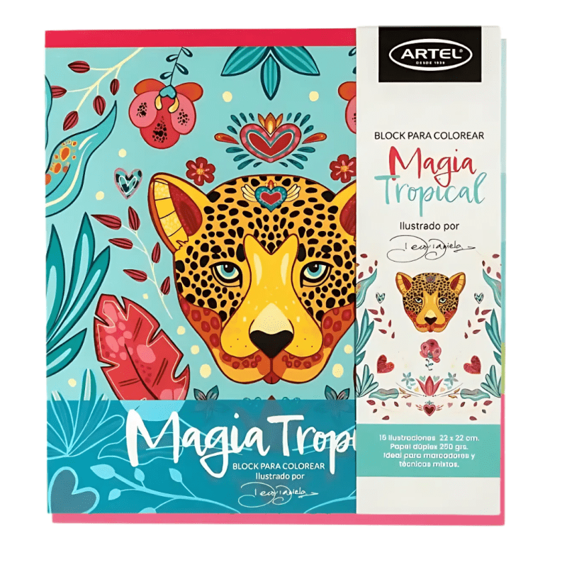 Block para colorear Magia Tropical Artel