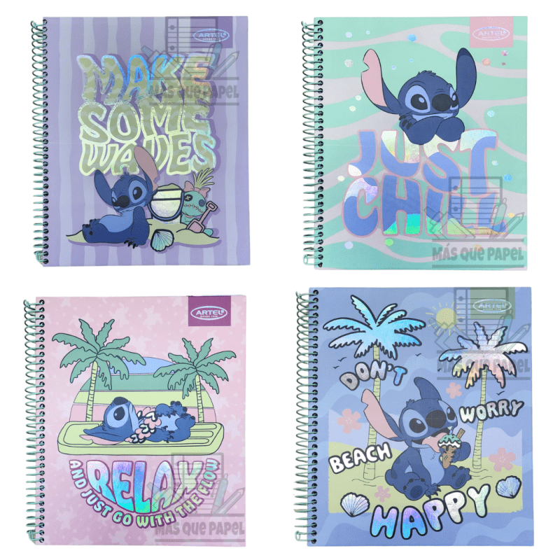 Cuaderno Medio Oficio Stitch Artel