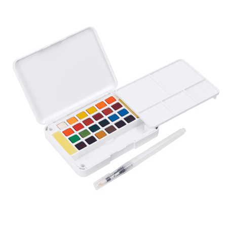 Set 24 Acuarela + Aquabrush Creative Adix