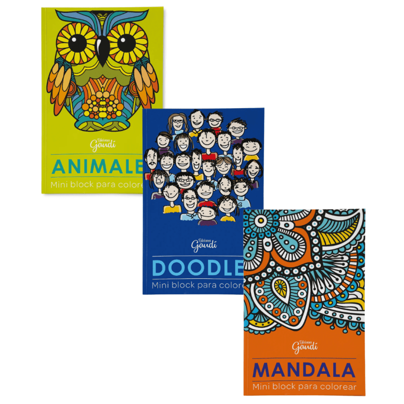 Colección Mini Block para Colorear Gaudi