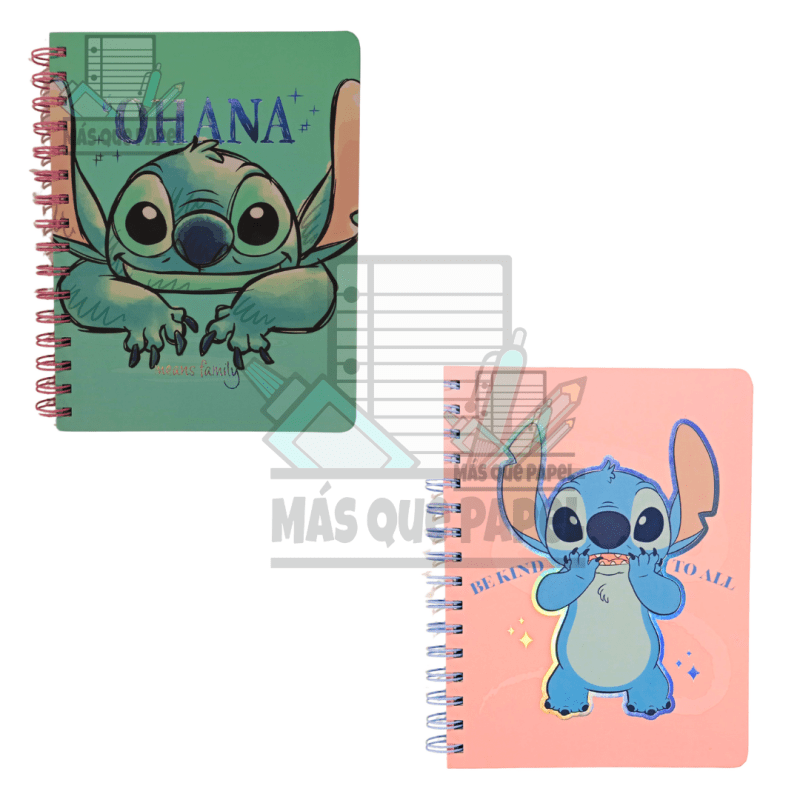 Libreta Espiral Stitch A5 Líneas Mooving