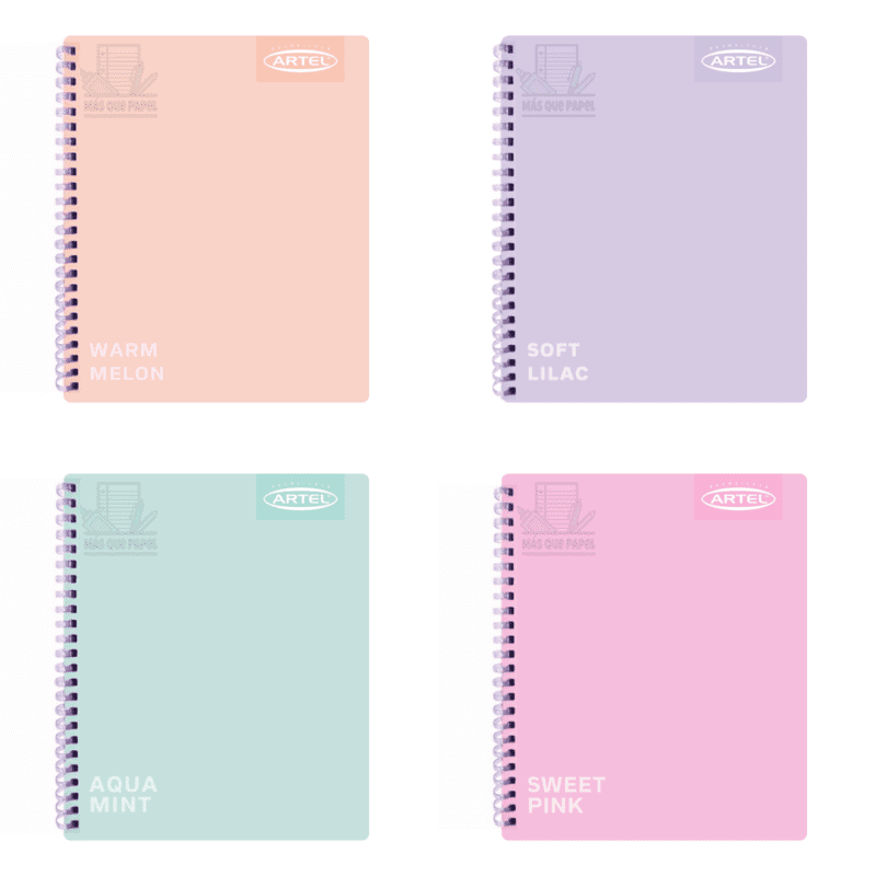 Cuaderno Universitario 100 Hjs Pastel Soft Artel