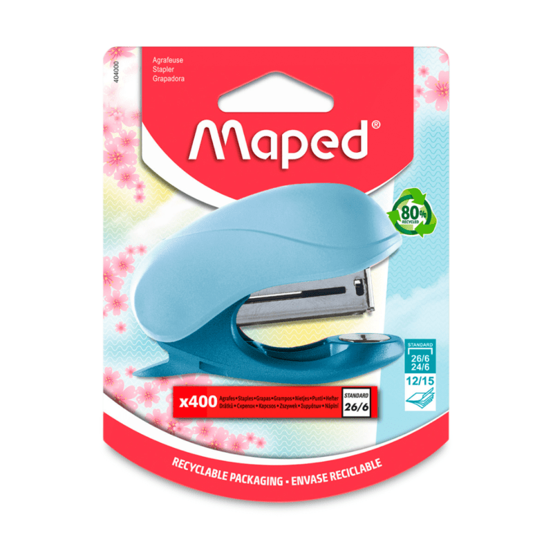 Mini Corchetera Pastel + Corchetes Maped - Imagen 3