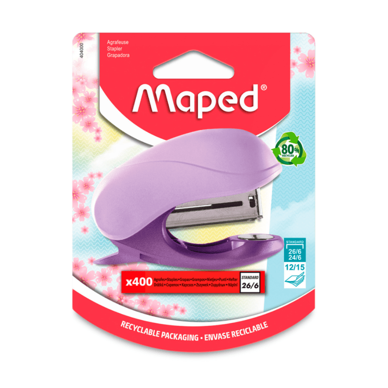 Mini Corchetera Pastel + Corchetes Maped - Imagen 2