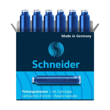 Repuesto Cartucho Pluma 6603 Tinta Azul Schneider