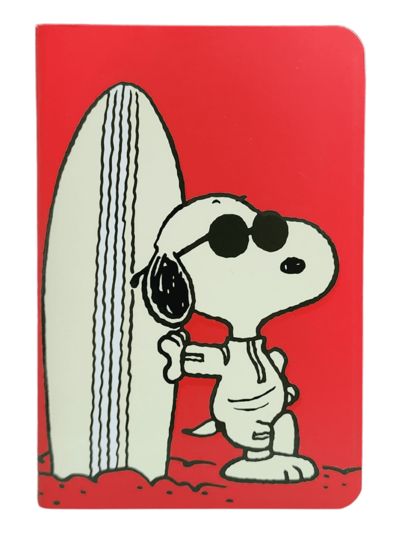 Libreta Tapa Blanda Pequeña Snoopy surf