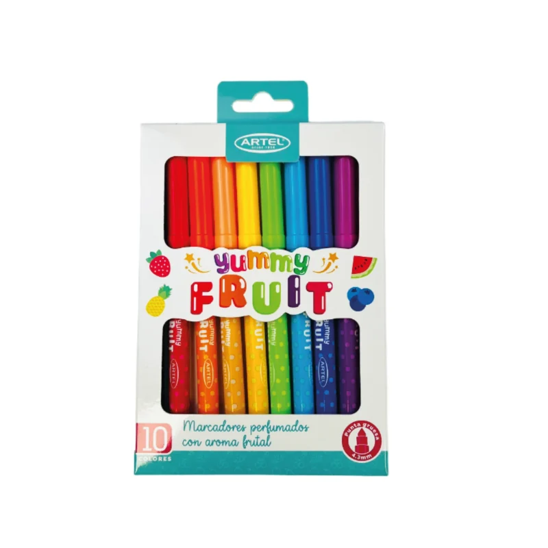 Set 12 Marcadores Yummy Fruit Artel