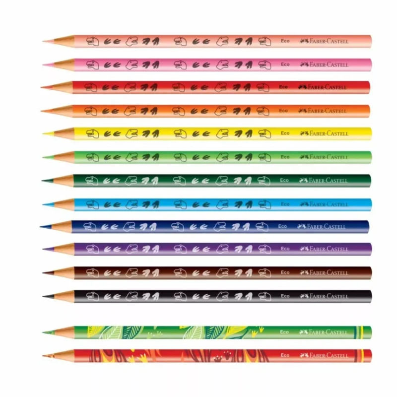Set 12 Lápices de Colores Dinosaurio Faber Castell - Imagen 3