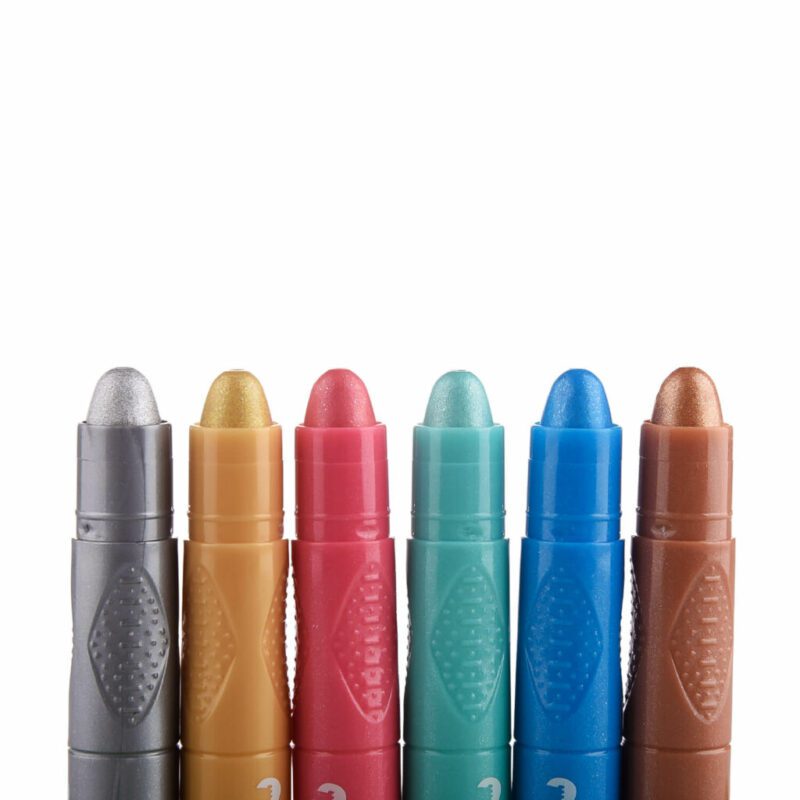 Set 6 Crayones Gel 3 en 1 Metálicos Pekes Torre - Imagen 3