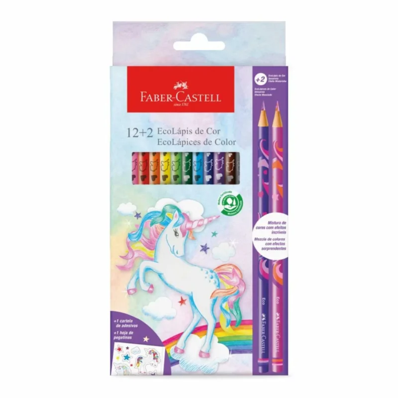 Set 12 Lápices de Colores Unicornios Faber Castell