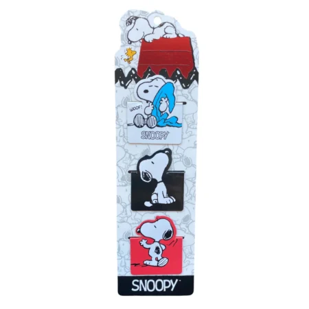 Set 3 Marcapáginas Magnéticos Snoopy Maw Mooving