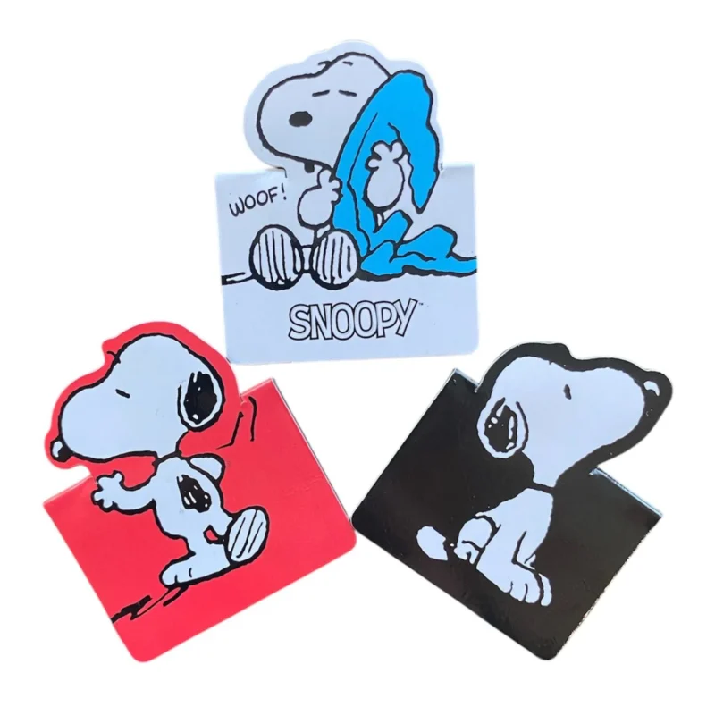 Set 3 Marcapáginas Magnéticos Snoopy Maw Mooving - Imagen 2