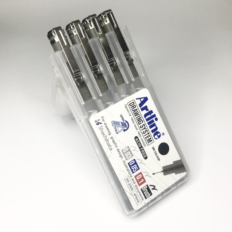Set 4 Tiralíneas Drawing System Artline