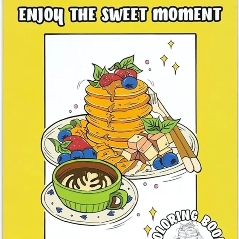 Libro para Colorear doble cara Enjoy The Sweet Moment Ohuhu