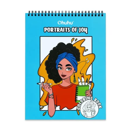 Libro para Colorear doble cara Cara Portraits of Joy Ohuhu