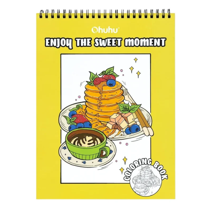 Libro para Colorear doble cara Enjoy The Sweet Moment Ohuhu