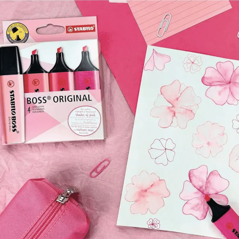 Set de 4 Destacadores Shades of Pink Stabilo - Imagen 2