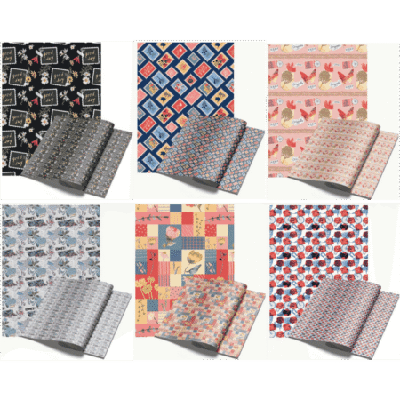 Pliego Papel de Regalo Village